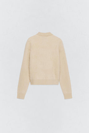 Wool Polo Collar Jacket