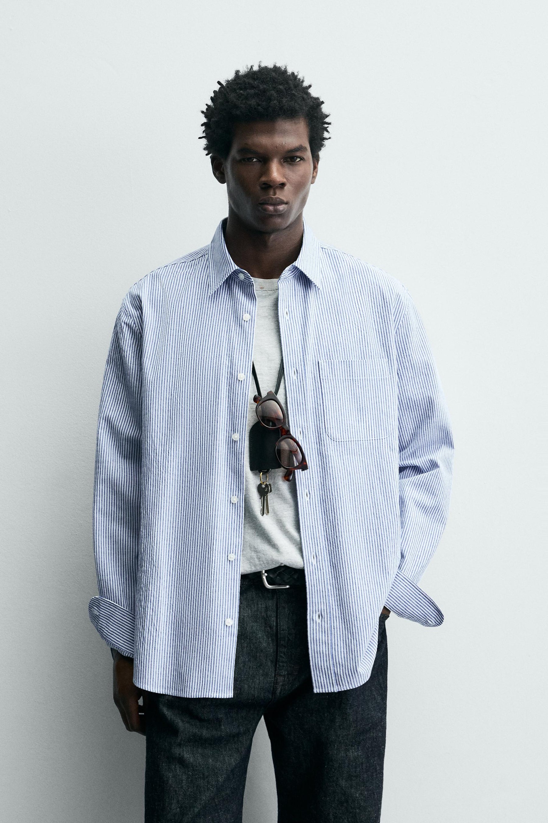 Striped Wrinkle Shirt