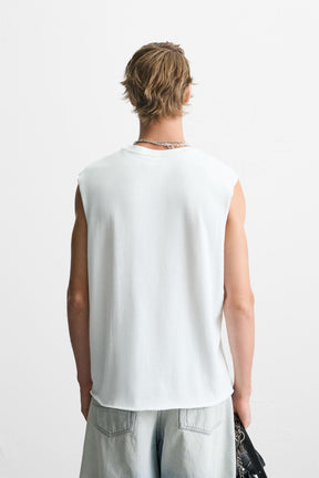 IRREGULAR KNIT TANK TOP - Image 3