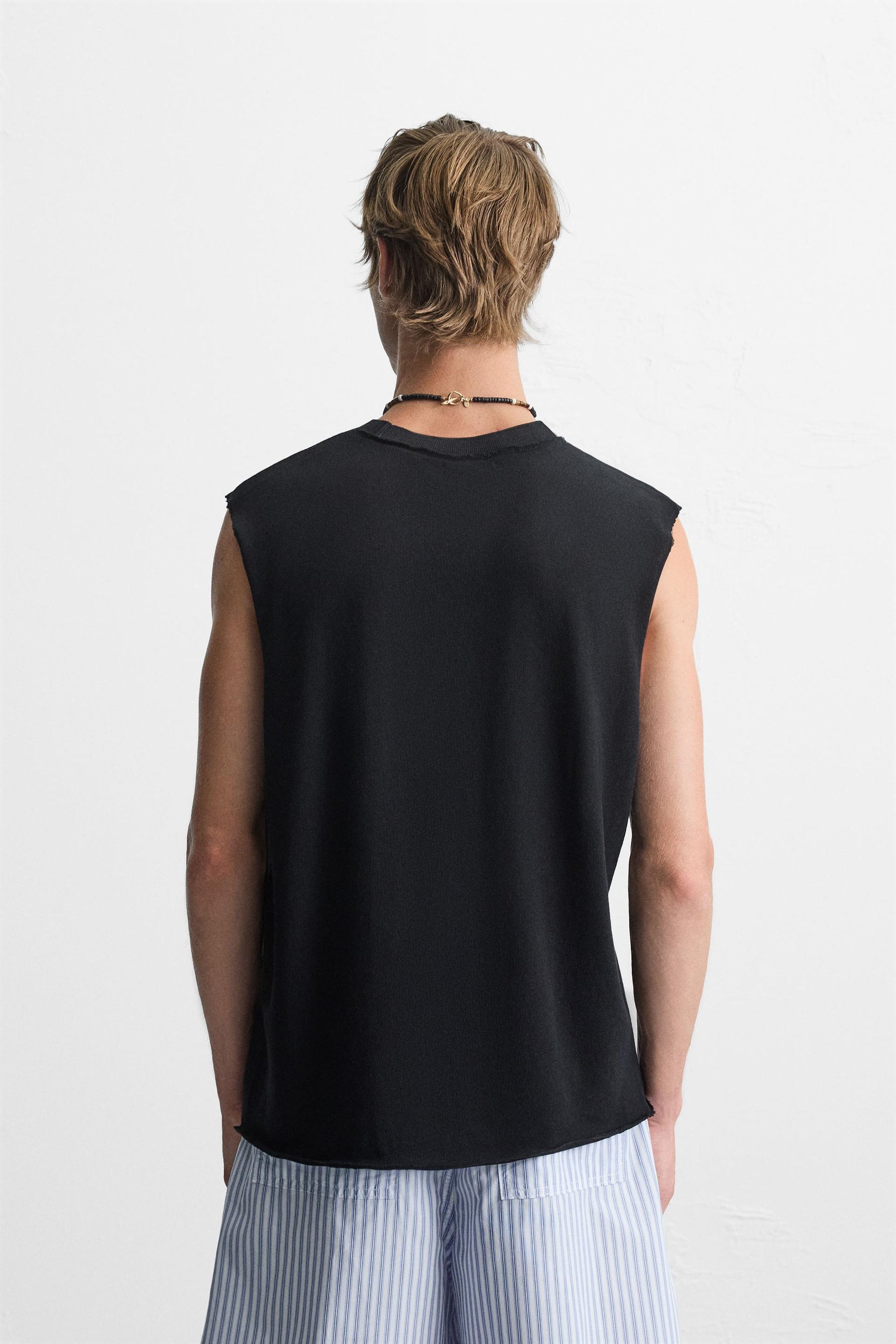 IRREGULAR KNIT TANK TOP - Image 3