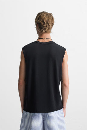 IRREGULAR KNIT TANK TOP - Image 3