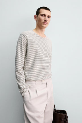STRIPED JACQUARD T-SHIRT - Image 6