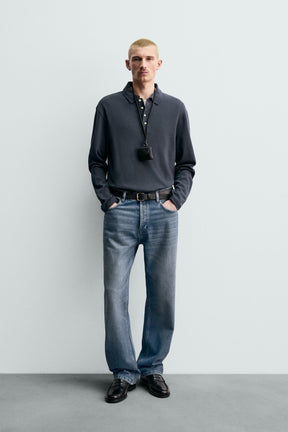 Textured Brushed Polo