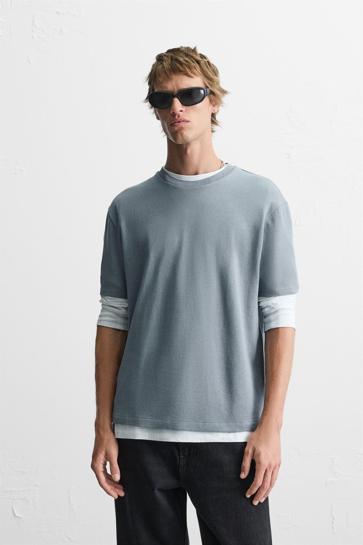 REGULAR FIT KNIT T-SHIRT - Image 2