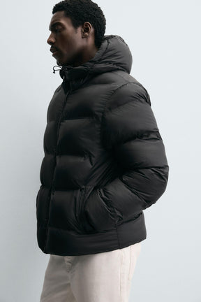 WATER-REPELLENT HOODIE PUFFER JACKET - Image 6
