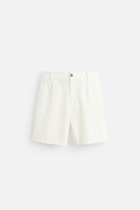 LINEN/COTTON BERMUDA SHORTS - Image 6