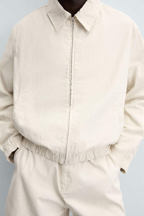 STRIPED TEXTURED JACKET - Image 5