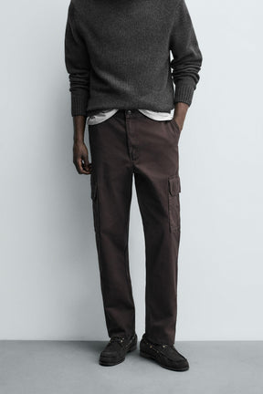 TWILL CARGO TROUSERS - Image 2