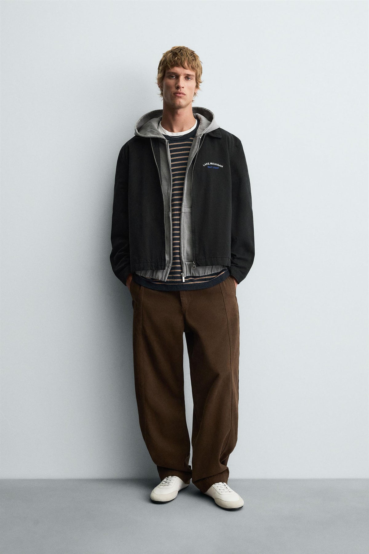 EMBROIDERED ZIP-UP JACKET - Image 1