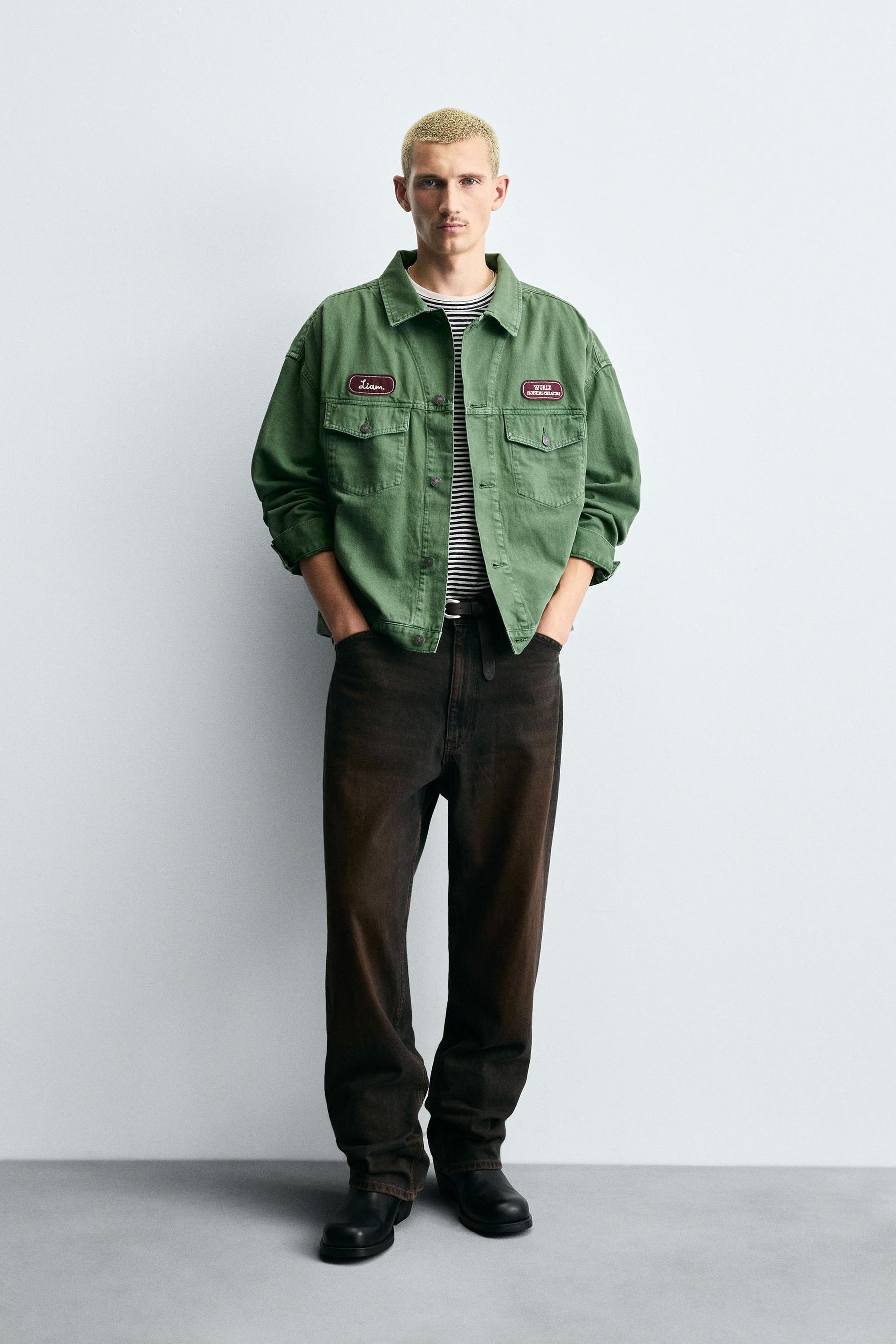 WASHED PATCH JACKET - Image 1
