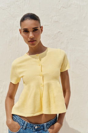 PEPLUM CARDIGAN - Image 1