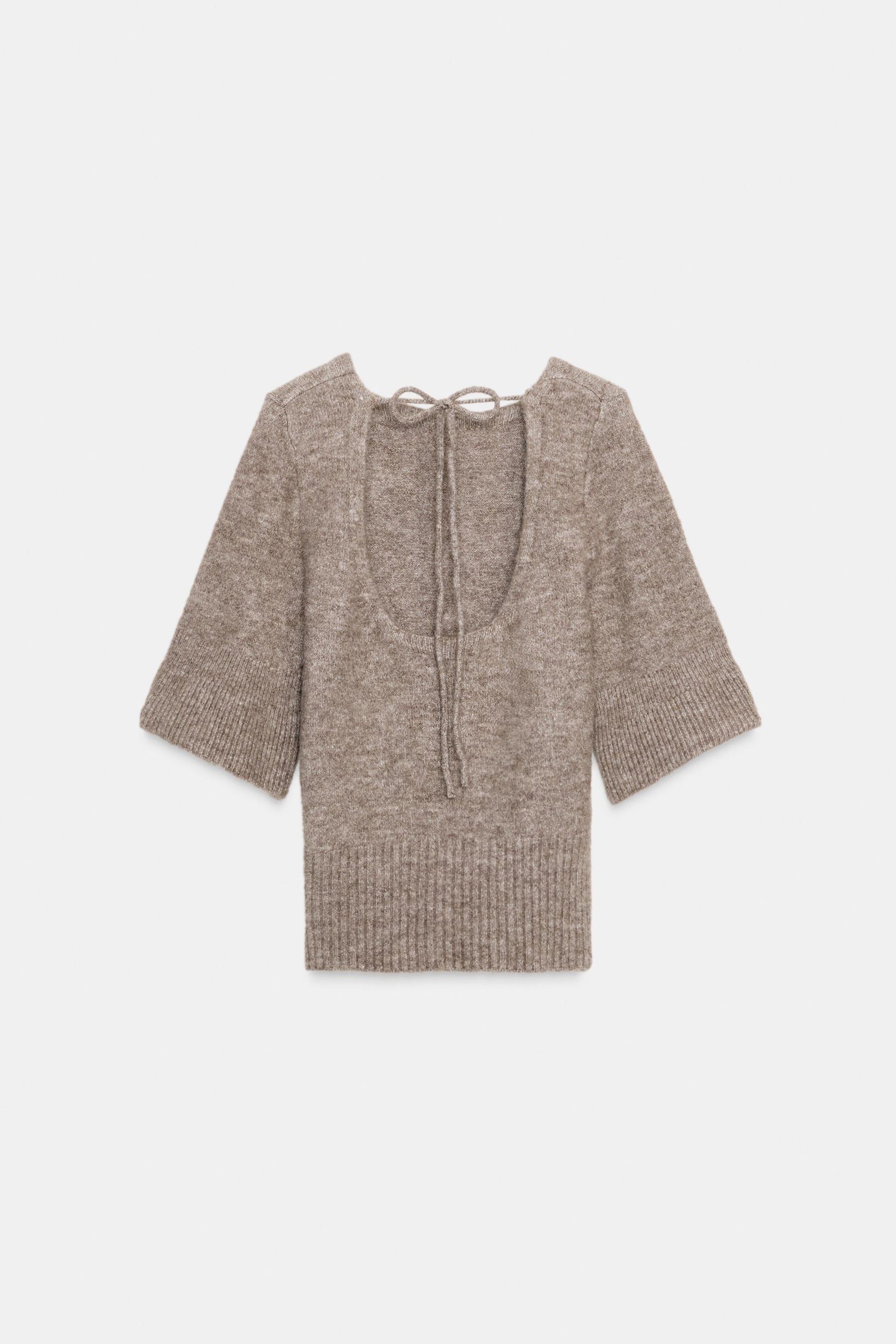 Open-Back Knit Jumper