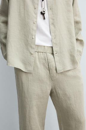 100% LINEN TROUSERS - Image 6