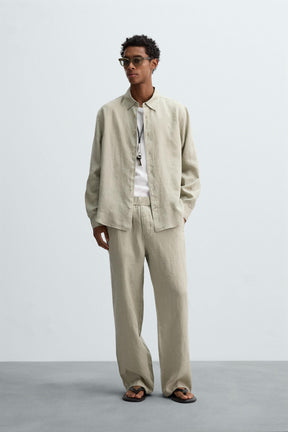100% LINEN TROUSERS - Image 1