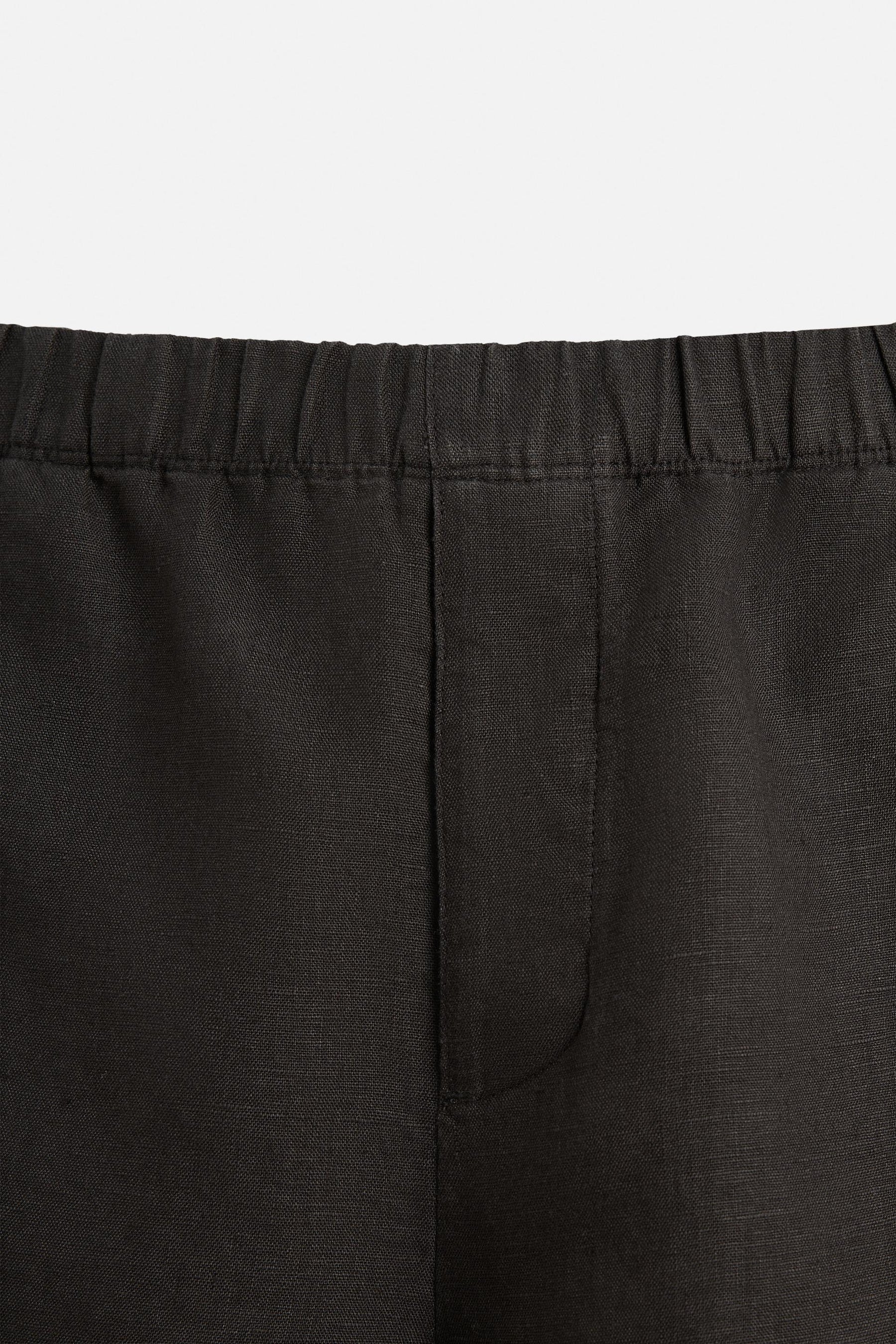 100% LINEN BERMUDA SHORTS - Image 9