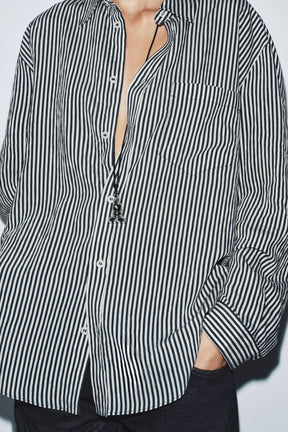 Striped Flowing Shirt