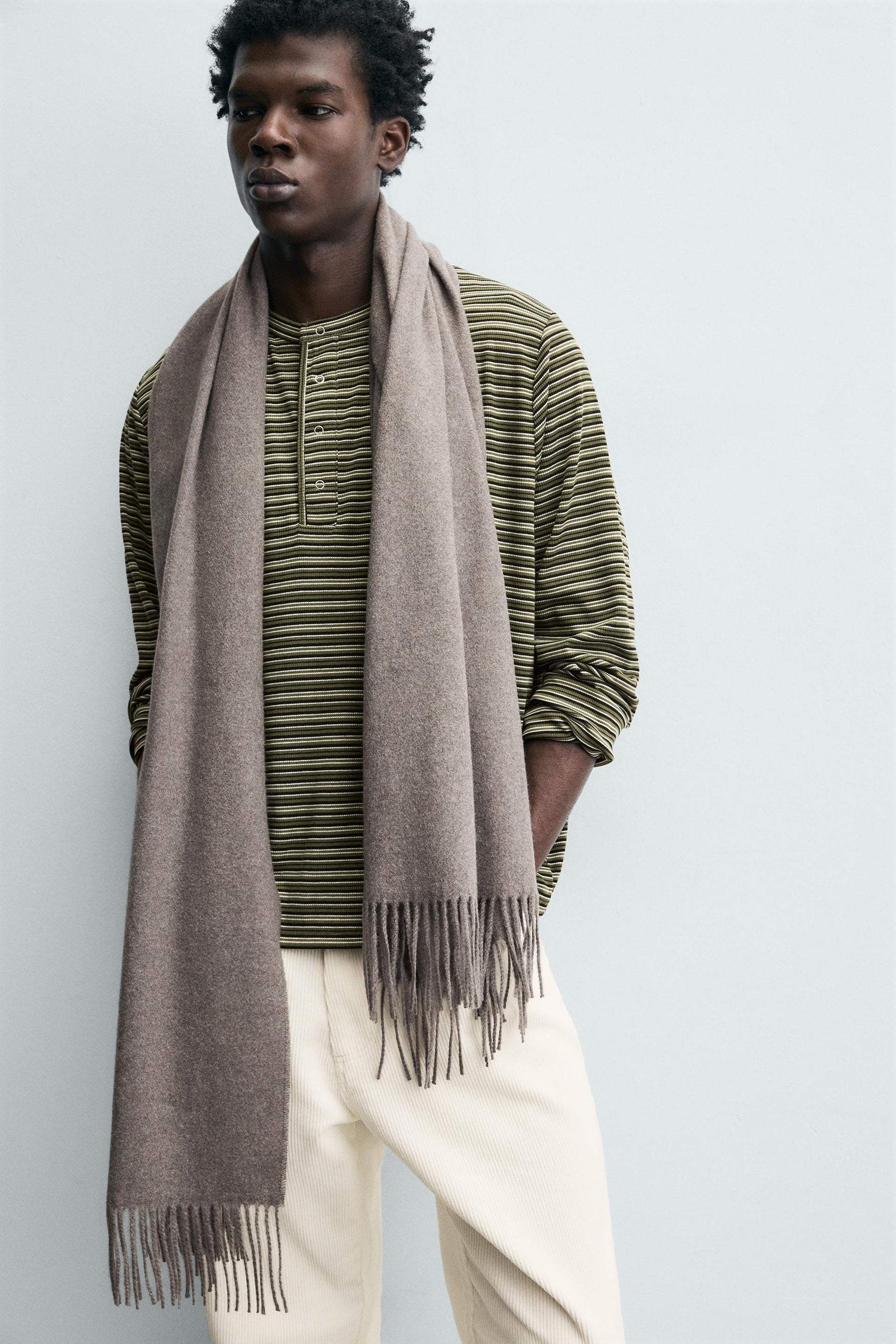 STRIPED HENLEY T-SHIRT - Image 5