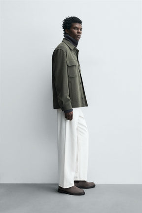 COMFORT TEXTURED OVERSHIRT - Image 4