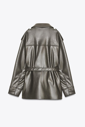 FAUX LEATHER JACKET