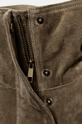 Suede leather jacket