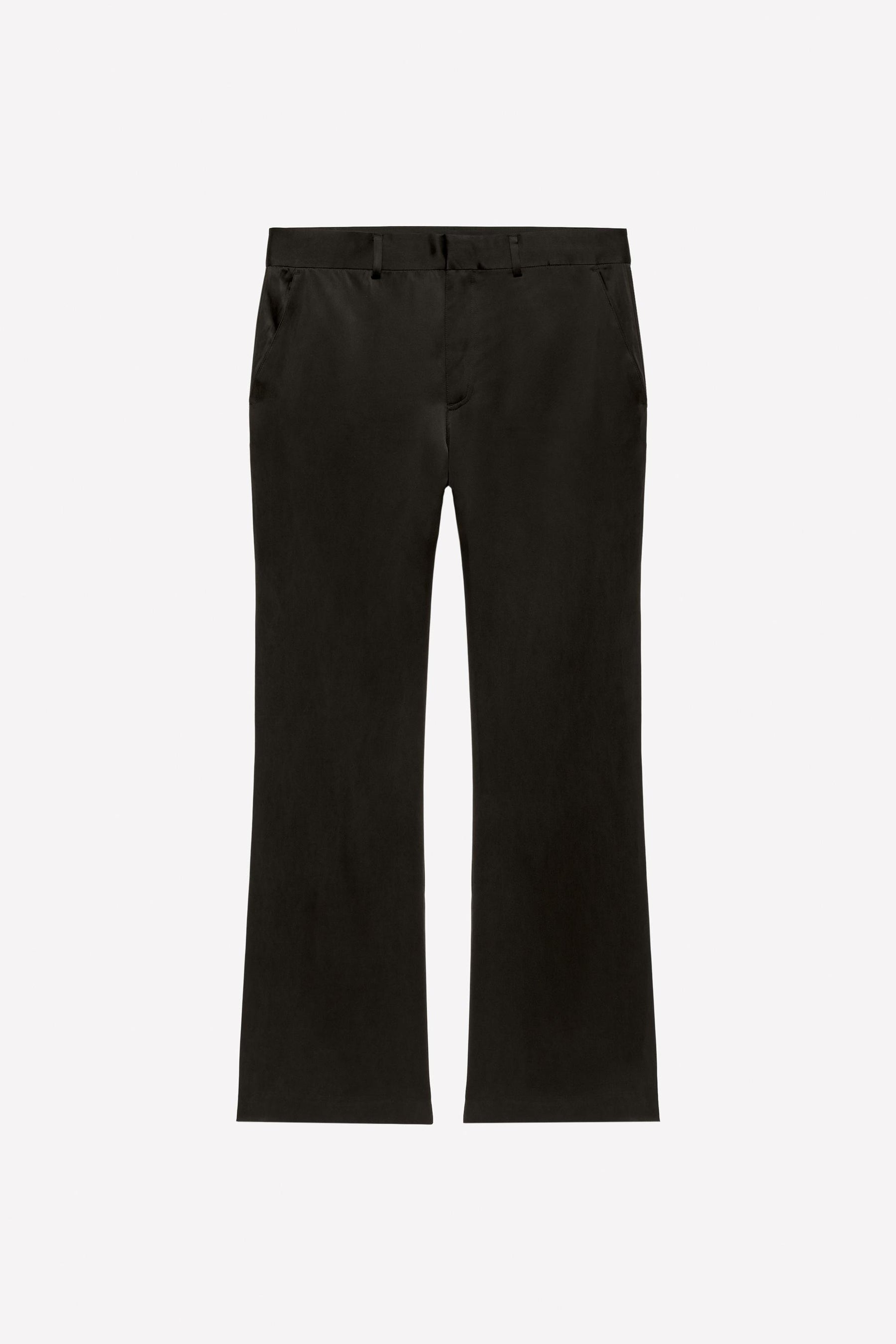 Flare Fit Viscose Silk Trousers - Image 1