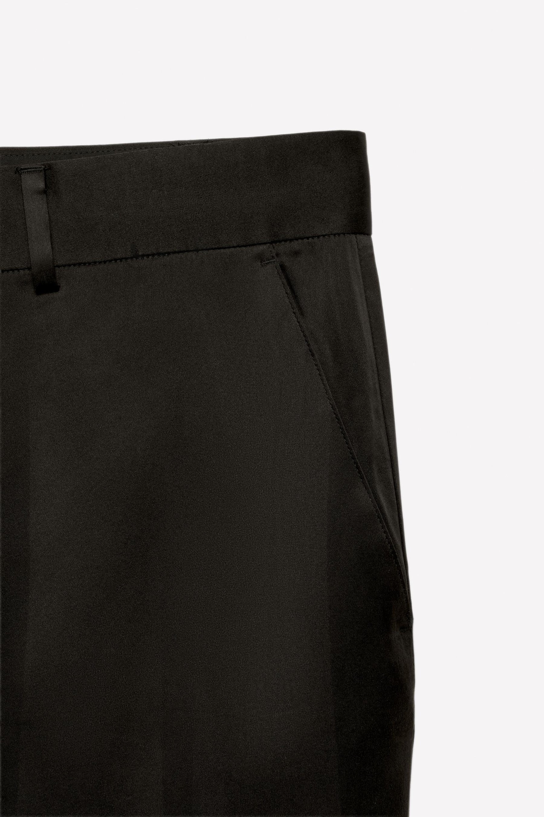 Flare Fit Viscose Silk Trousers - Image 3