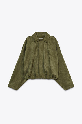 SUEDE BOMBER JACKET