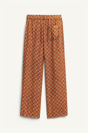 LIMITED EDITION 100% SILK PRINTED TROUSERS - Image 8