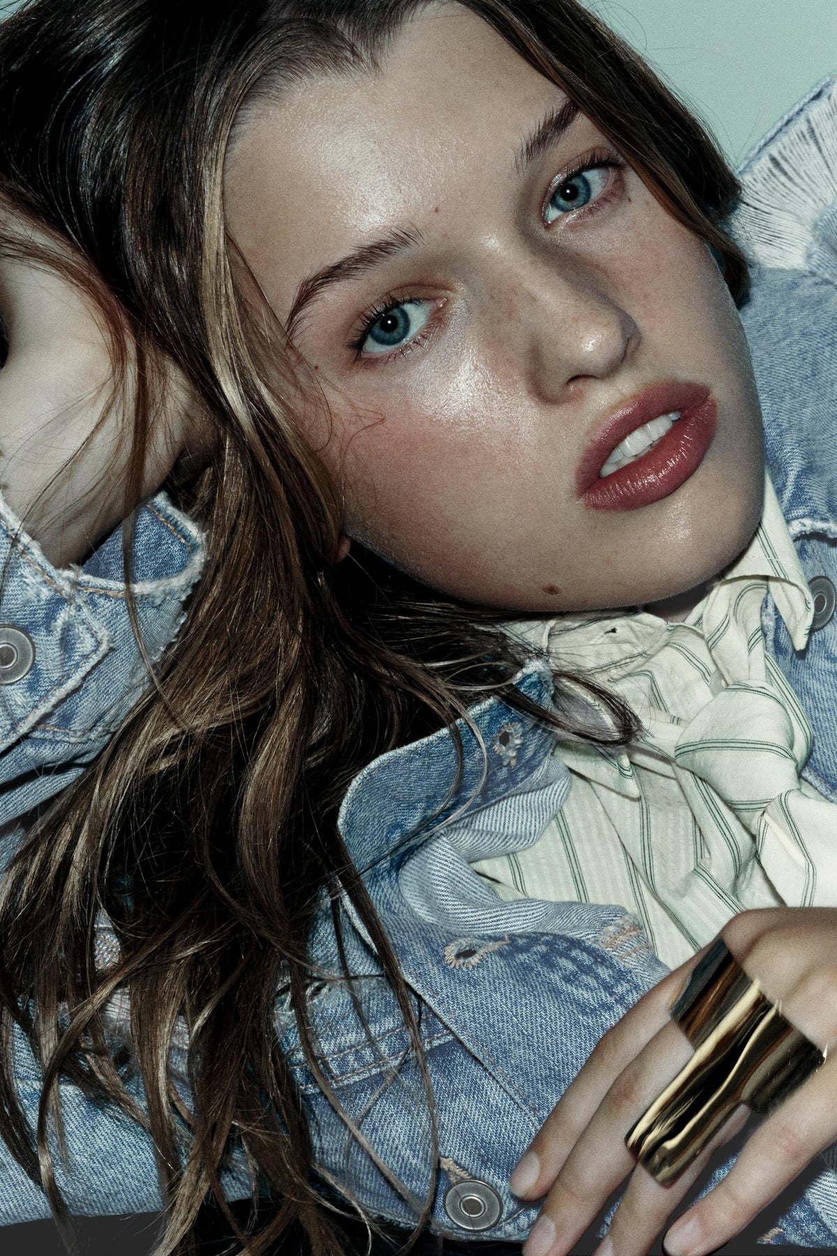 Ripped Denim Overshirt