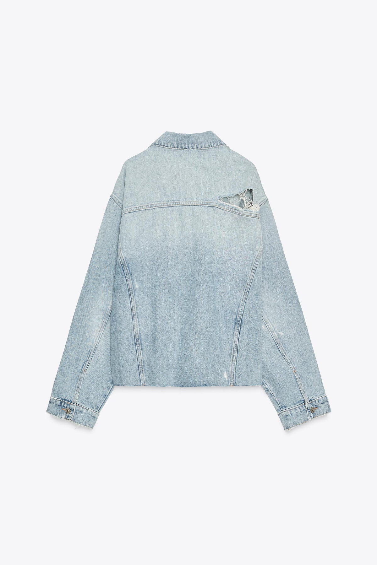 Ripped Denim Overshirt