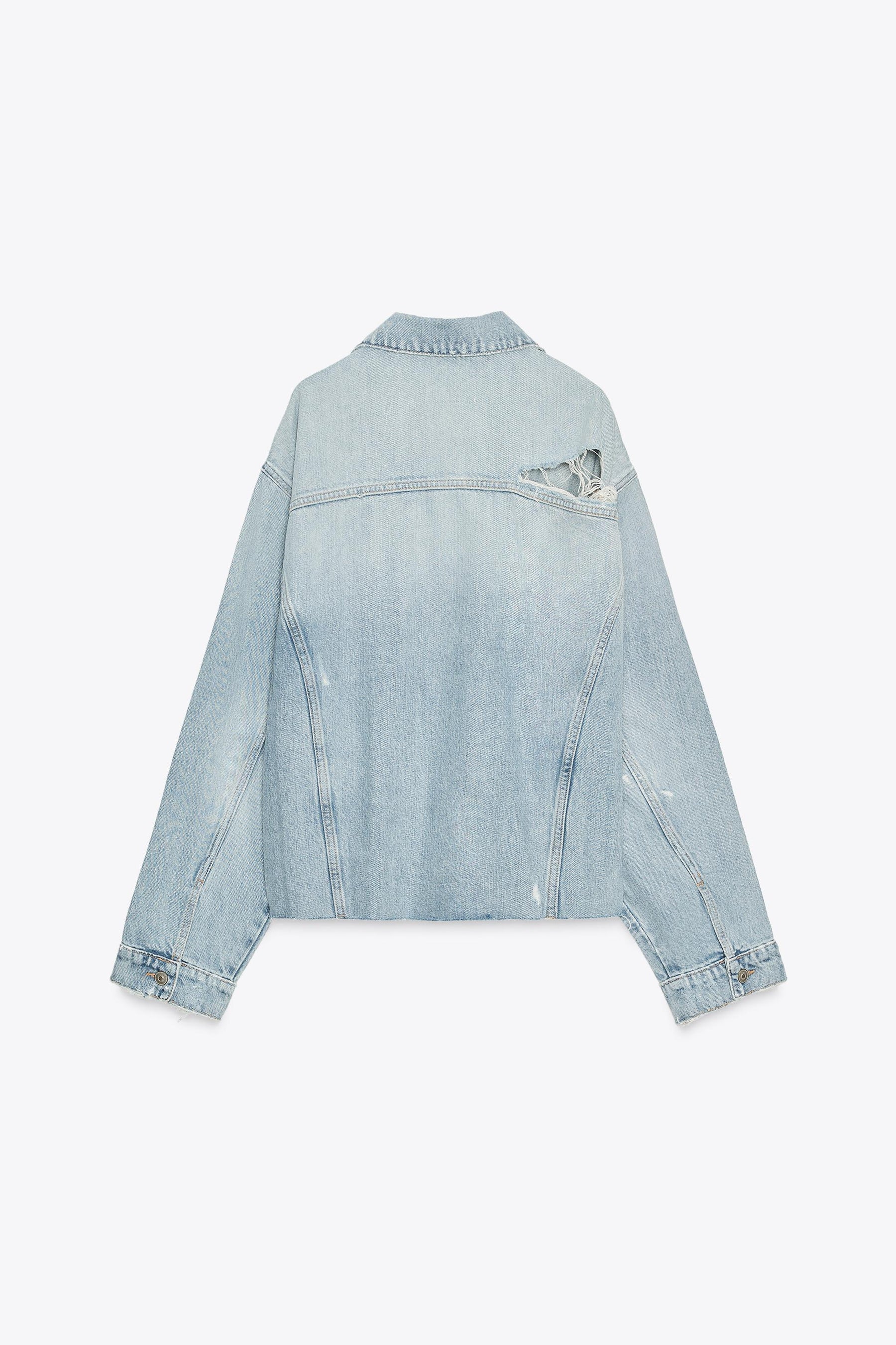 Ripped Denim Overshirt