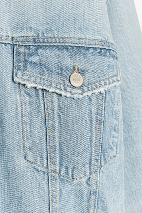 Ripped Denim Overshirt