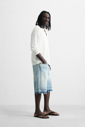 BAGGY FIT DENIM BERMUDA SHORTS - Image 4