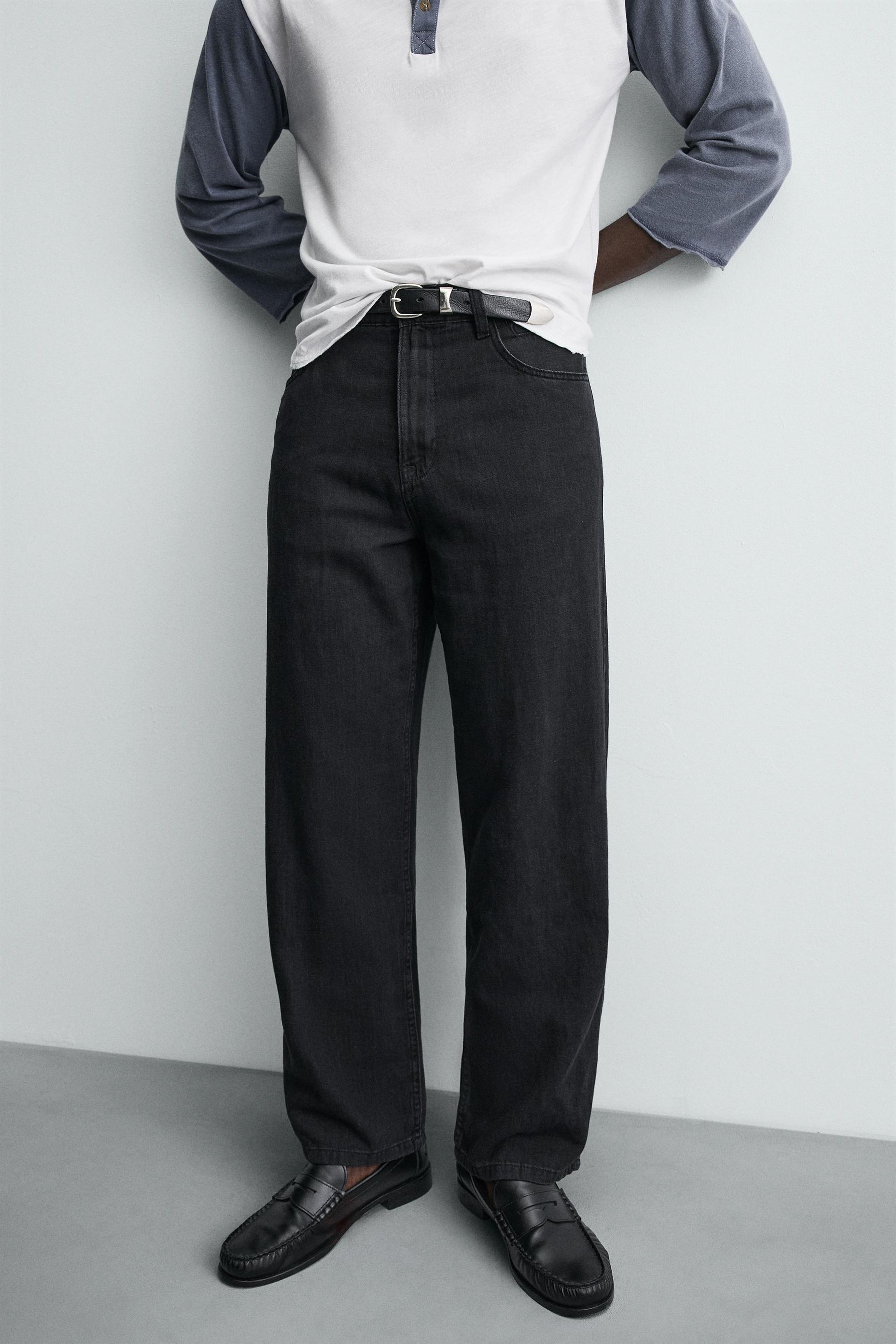 LIGHTWEIGHT LOOSE WIDE-LEG JEANS - Image 5