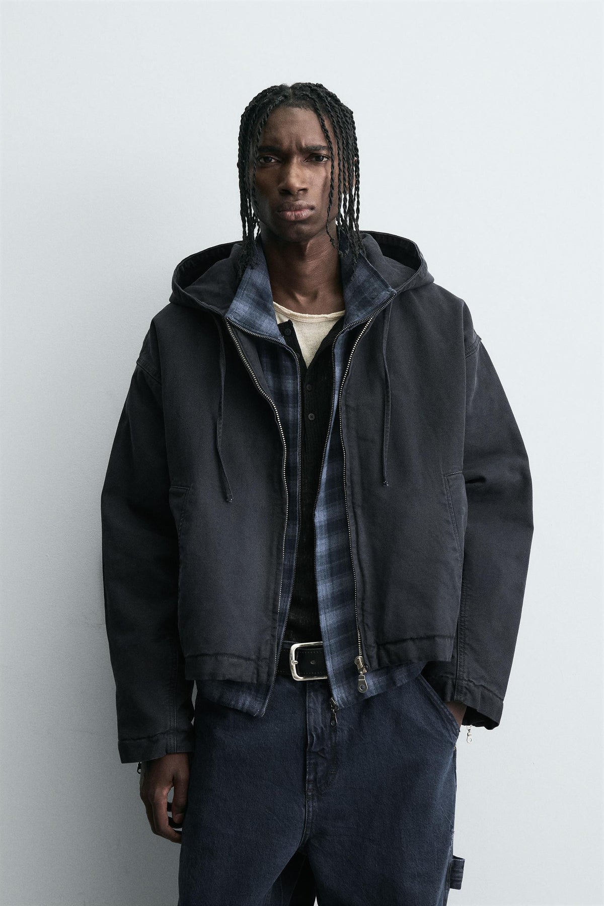 BOXY FIT TEXTURED JACKET - Image 2