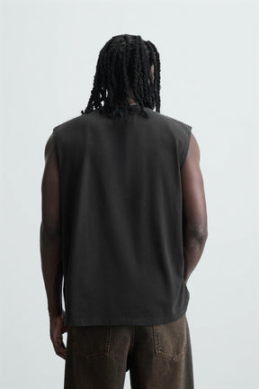 WASHED PRINTED TANK TOP - Image 3