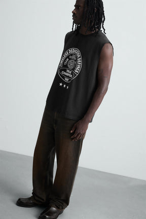 WASHED PRINTED TANK TOP - Image 6