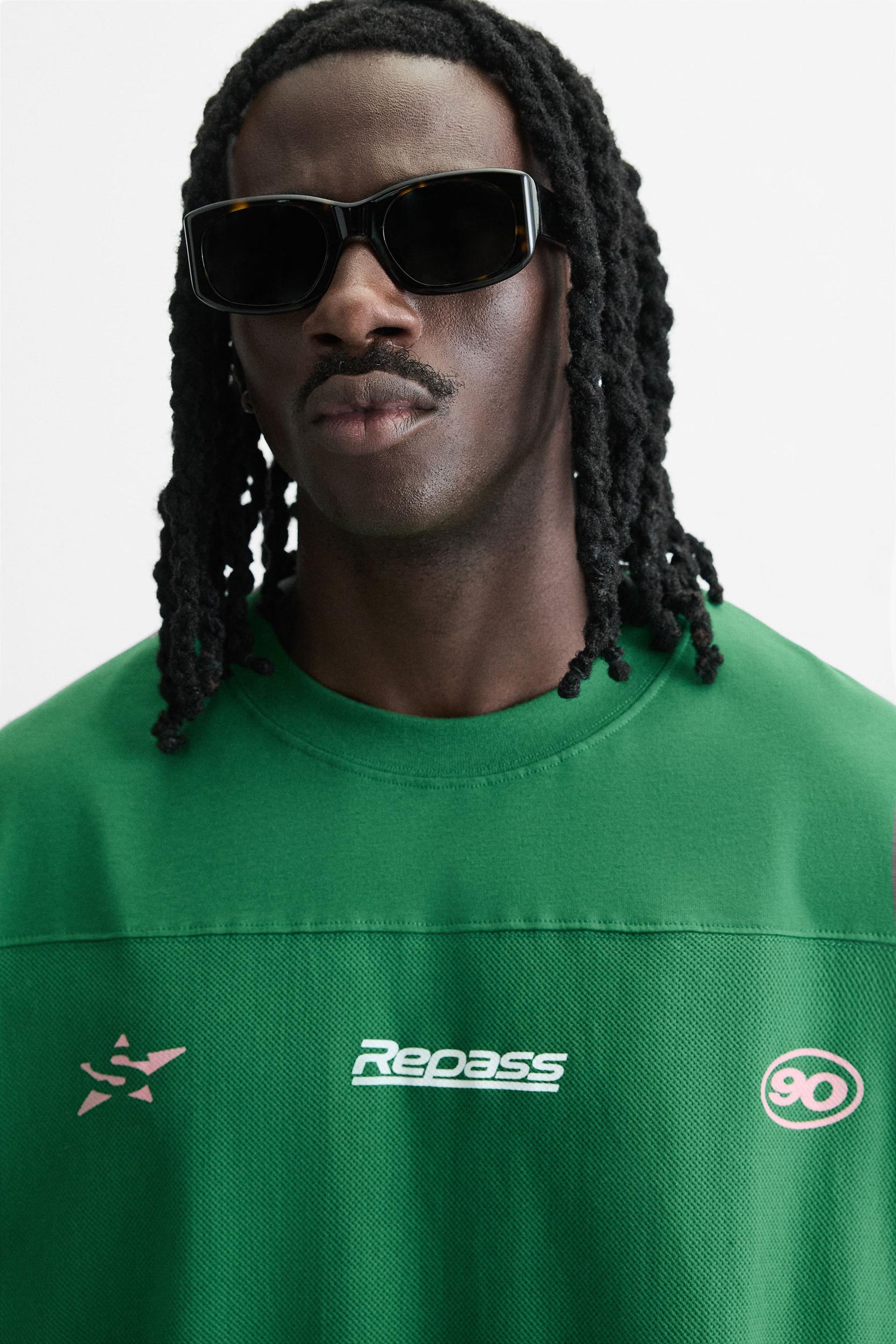 T-SHIRT WITH MESH STRIPE - Image 5