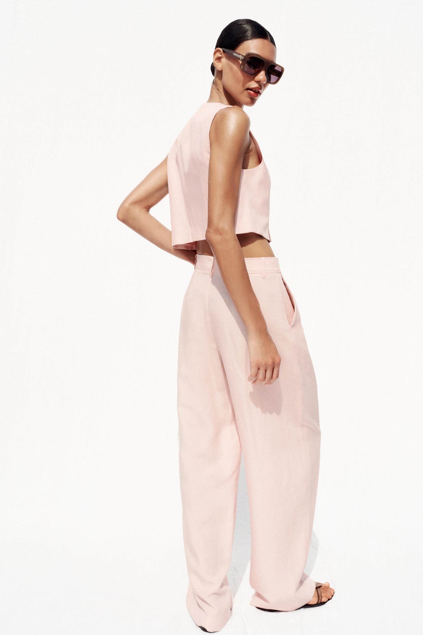 WIDE-LEG TAILORED TROUSERS