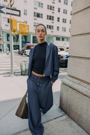 HOODED BOMBER JACKET - Image 1