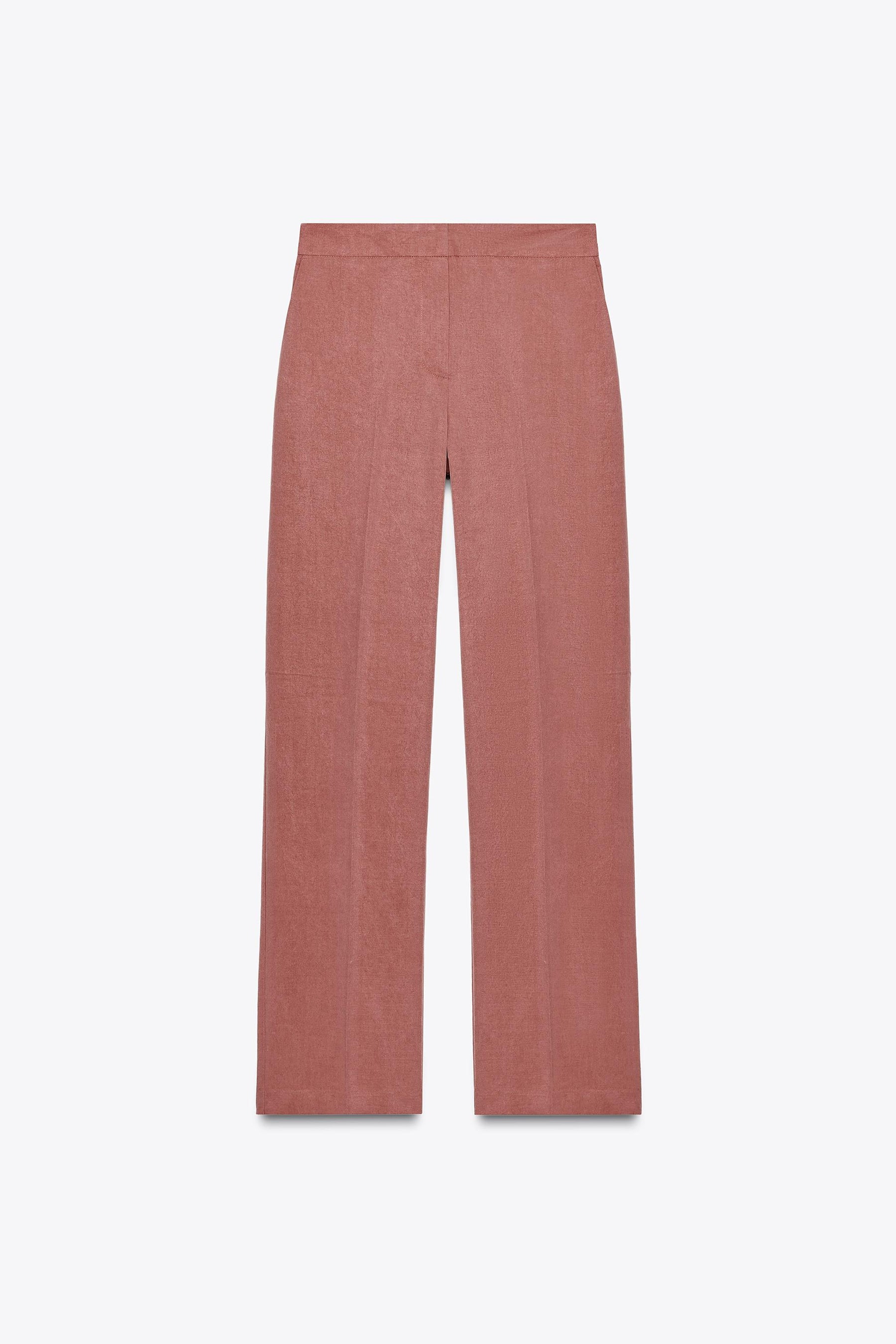 STRAIGHT-LEG TROUSERS ELASTICATED WAIST