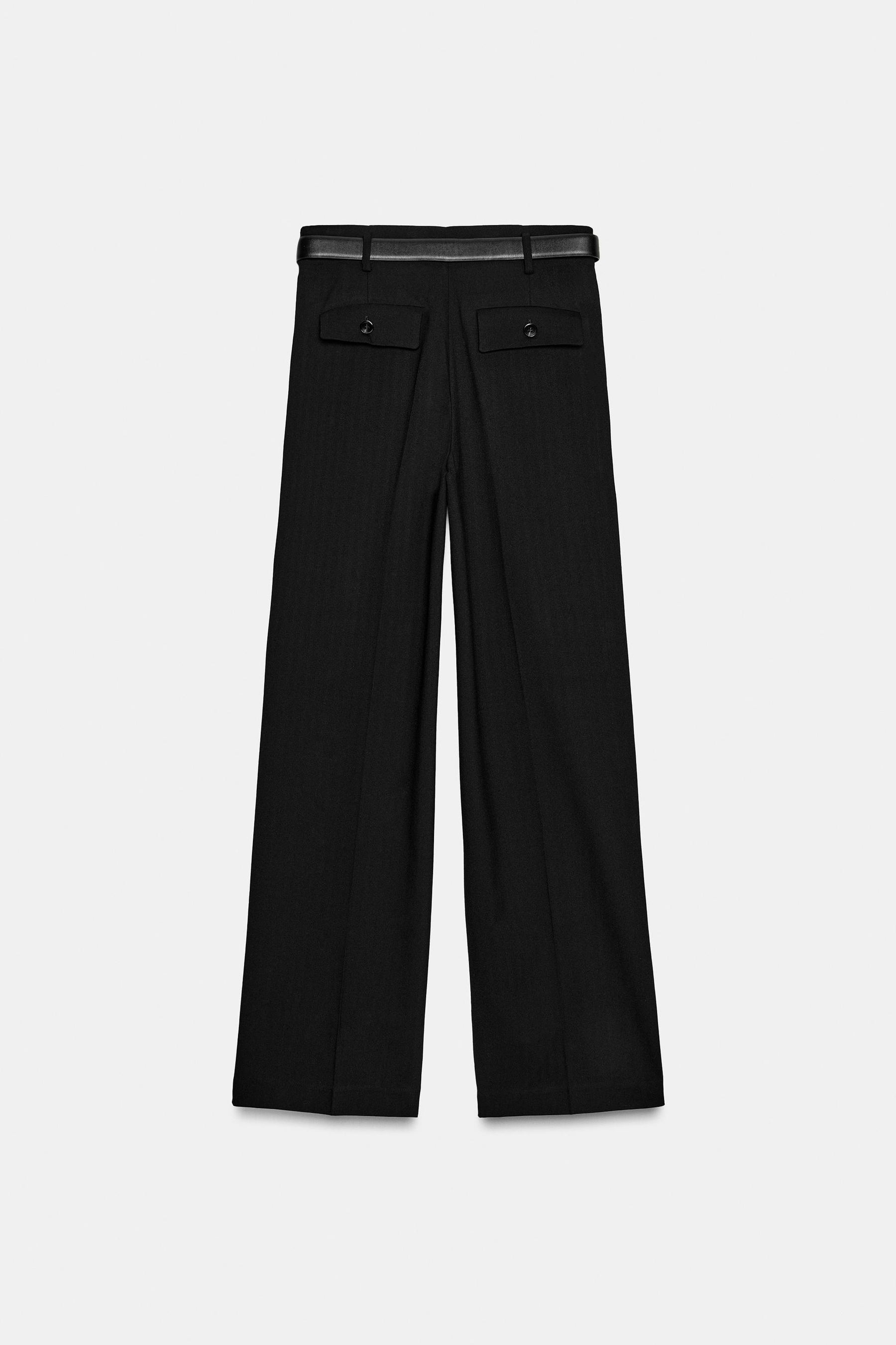 High-Waist Trousers with Belt