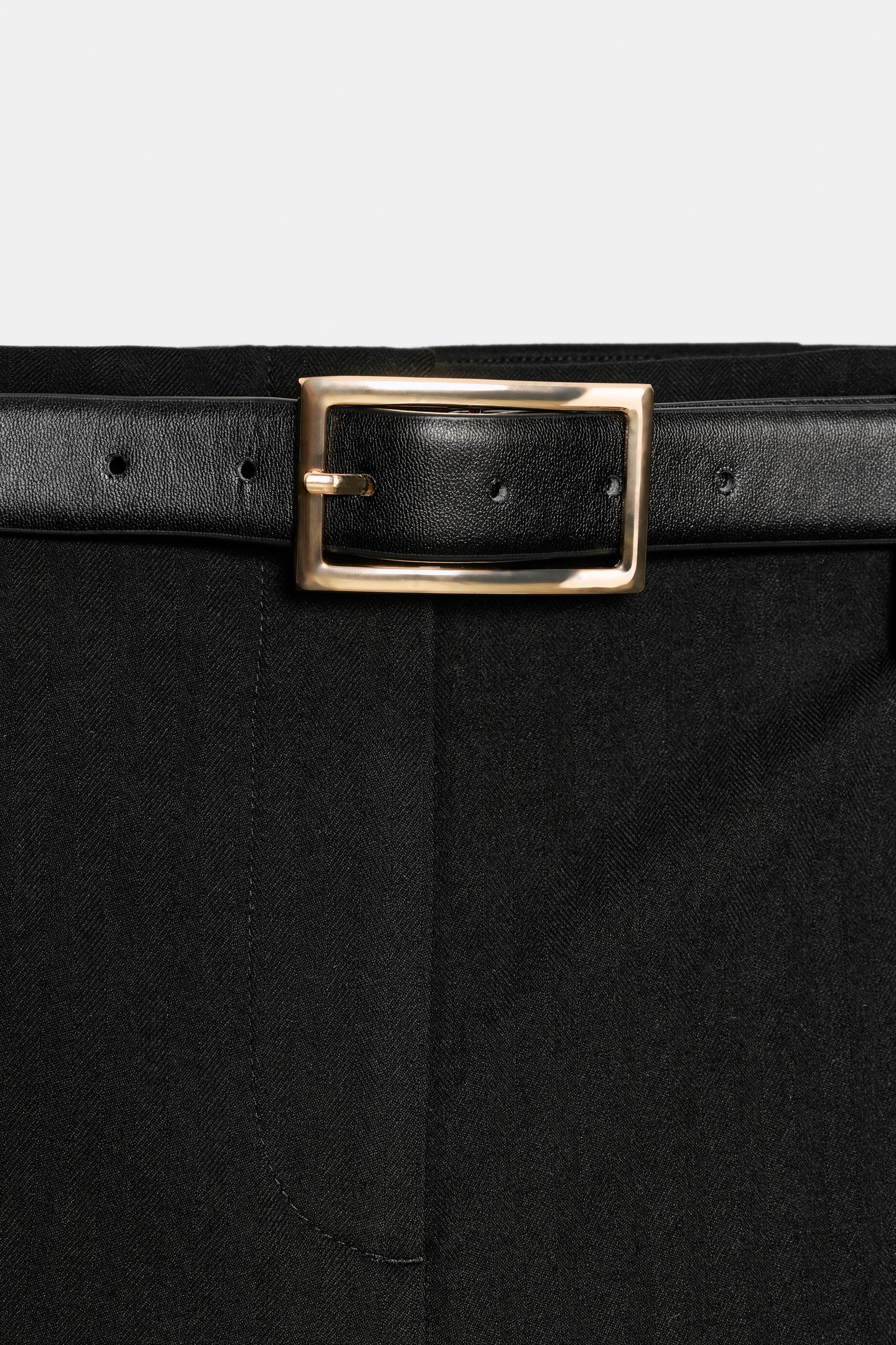 High-Waist Trousers with Belt