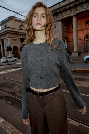 STRAIGHT TROUSERS WITH BELT