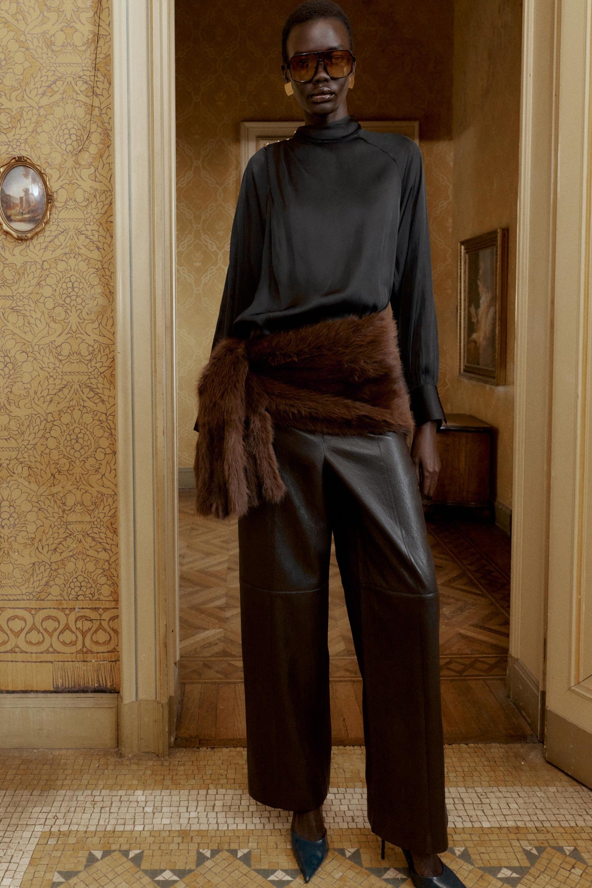 Satin Blouse with Buttons