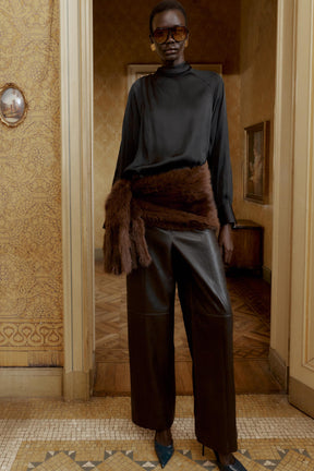 Satin Blouse with Buttons