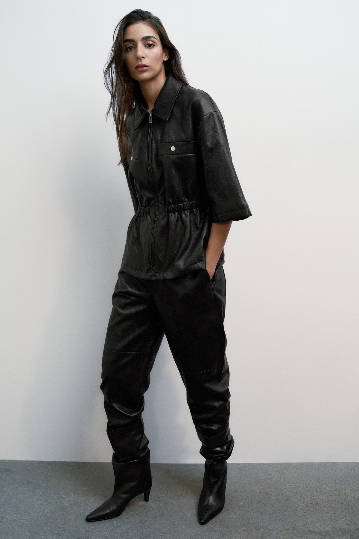 FAUX LEATHER JACKET - Image 1