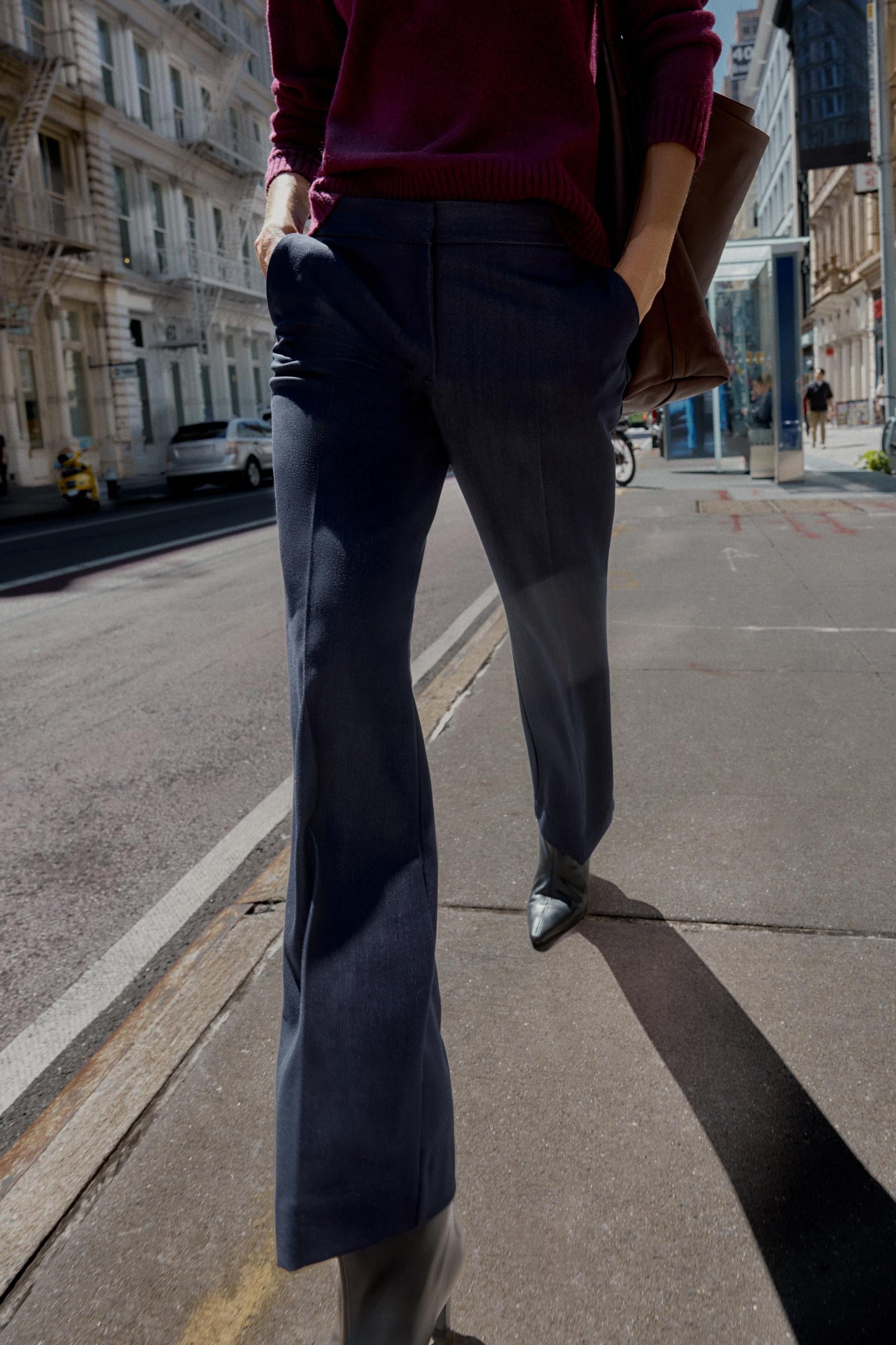 STRAIGHT-LEG TROUSERS
