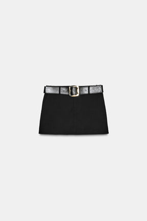 BELTED MINI SKORT