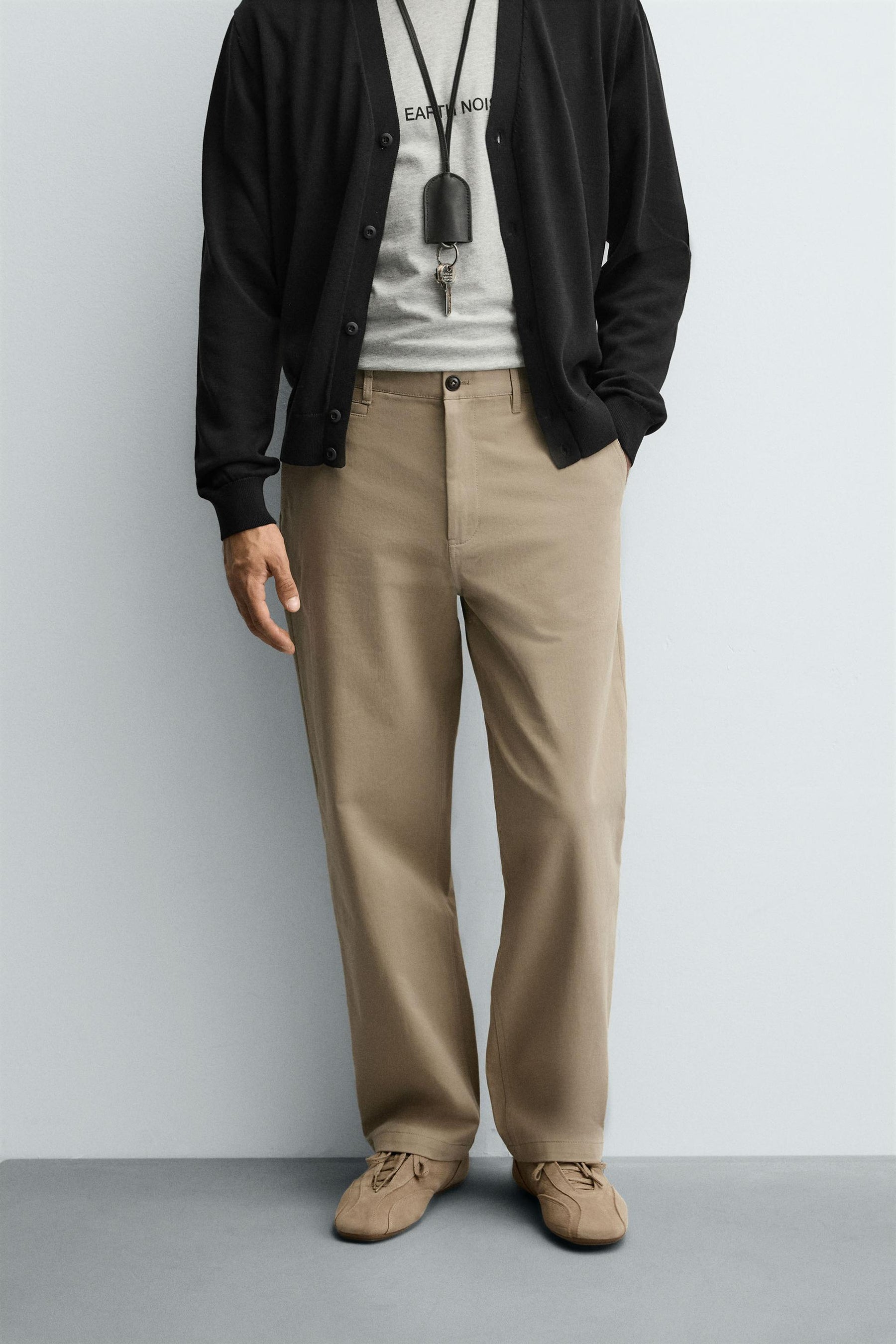 STRAIGHT-LEG CHINO TROUSERS - Image 2